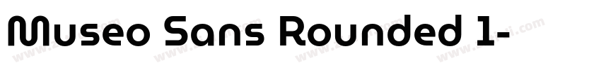 Museo Sans Rounded 1字体转换